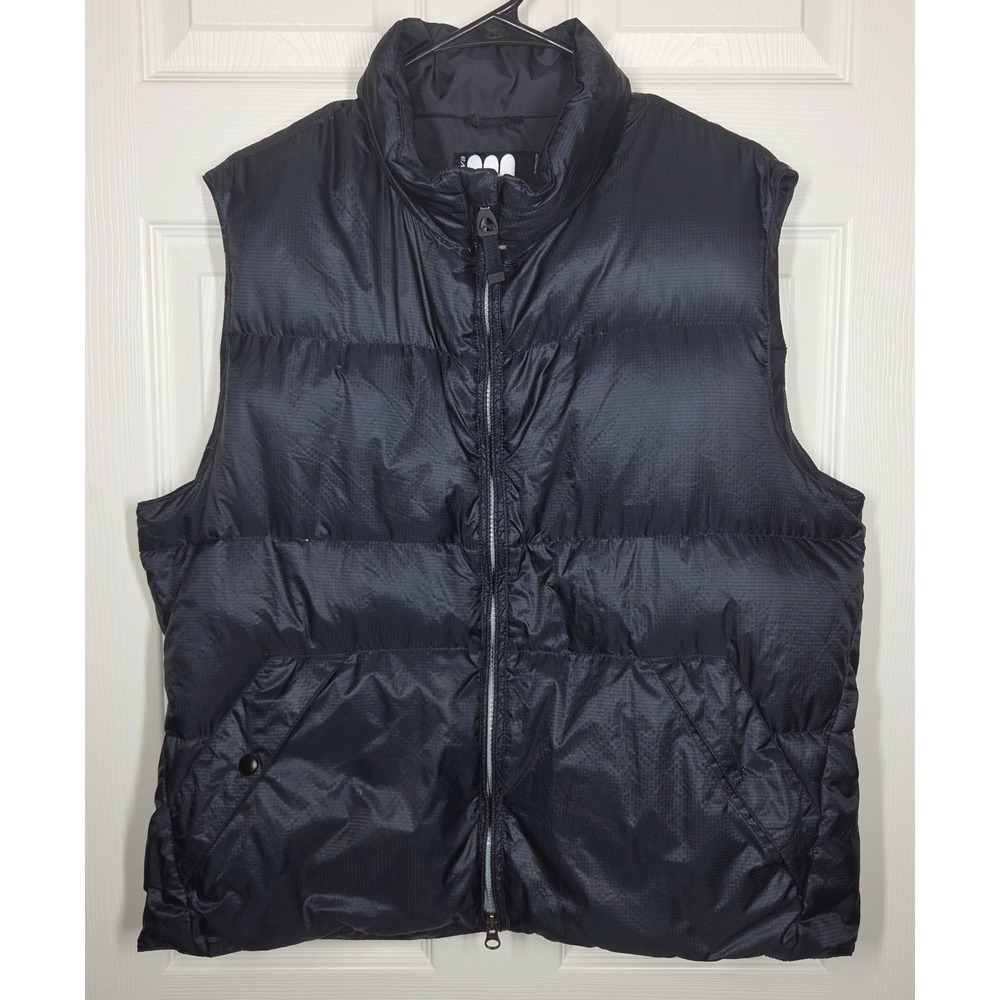 Burton Lava Down Puffer Vest Womens Large Black Quilted Ripstop Winter Jacket